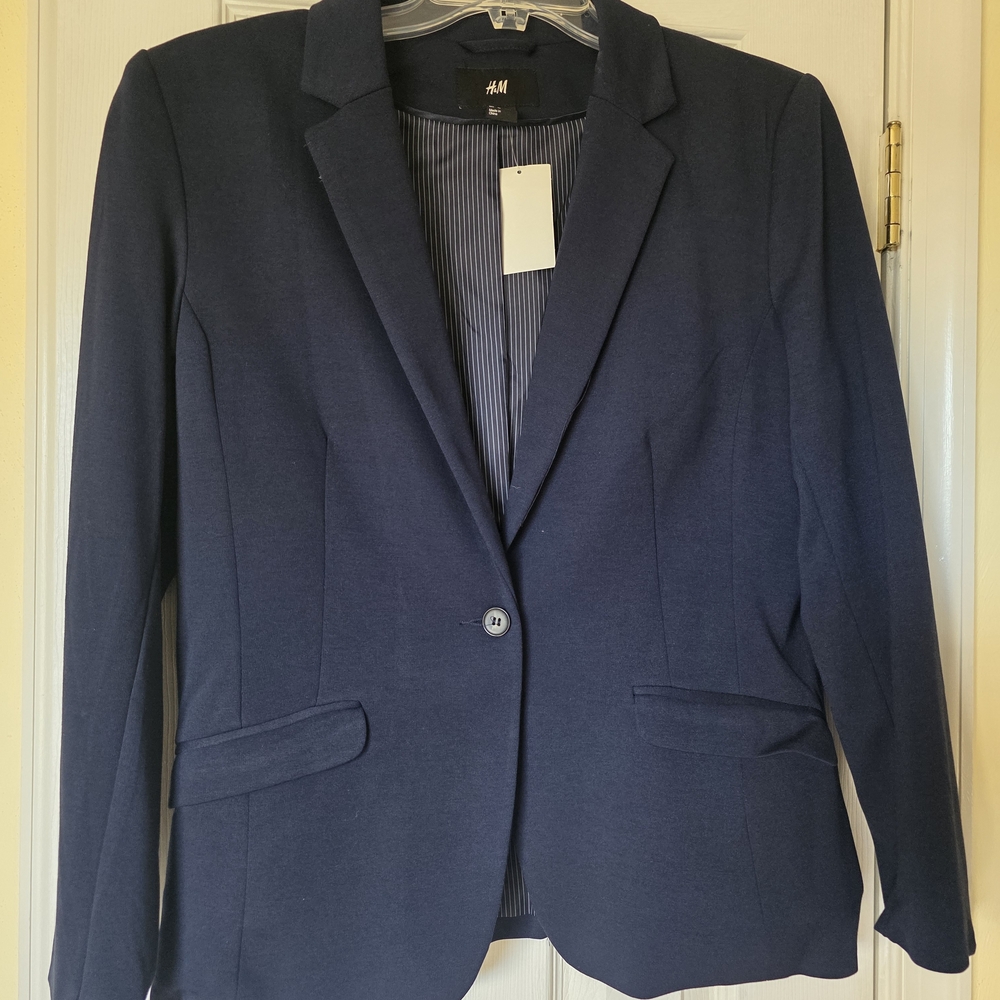 H&M Women's Dark Blue Blazer